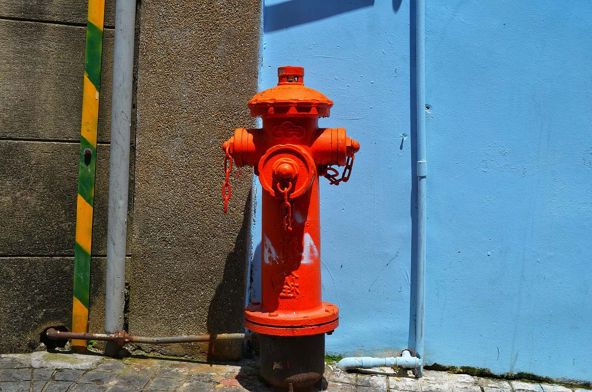 fire hydrant red fire hydrant gulangyu island